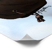 Kestrel op Glove Illustration Poster (Hoek)