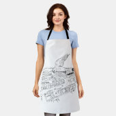 Kestrel Over the City Apron Schort (Gedragen)