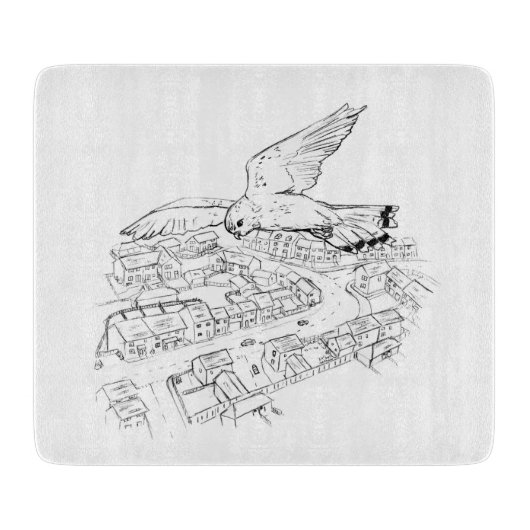 Kestrel  snijplank (Voorkant)