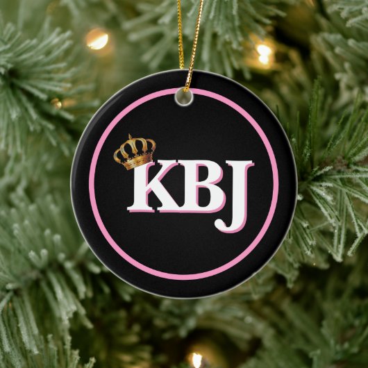 Ketanji Brown Jackson KBJ Kerstmis Keramisch Ornament (Boom)