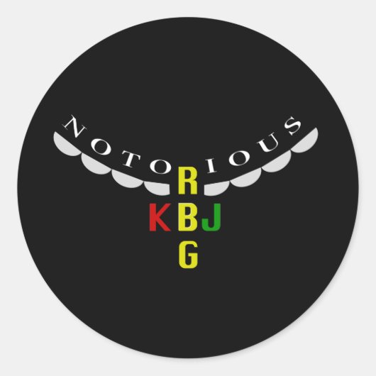 Ketanji Jackson et Ruth Ginsburg - Sticker rond (Devant)