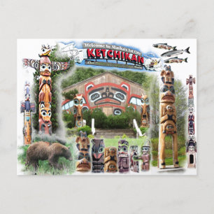 kETCHIKAN, ALASKA - Carte postale