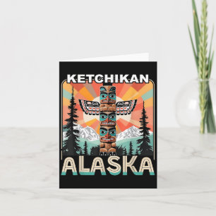 Ketchikan Alaska Native Amerikaanse Indiaanse Tote Kaart