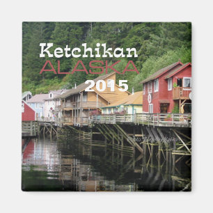 Ketchikan Alaska Travel Fridge Magnet Change Year Magneet