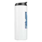 Ketchum Idaho houtnerf Thermosbeker (Gedraaid links)