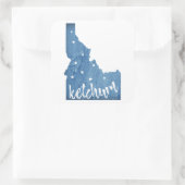 Ketchum Idaho houtnerf Vierkante Sticker (Tas)