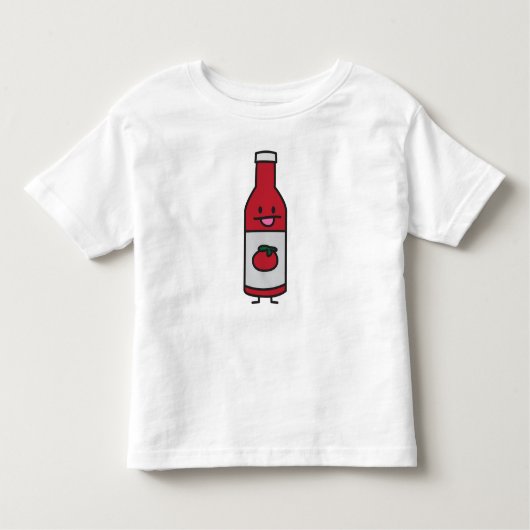 Ketchup Bottle Tomato Sauce Table condition fancy Kinder Shirts (Voorkant)