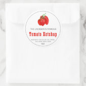 Ketchup de tomate maison | Étiquette de sauce (Sac)