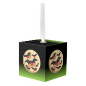 Ketchup Eater Vampire Bats Kubus Ornament (Achter hoekig)