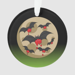 Ketchup Eater Vampire Bats Ornament