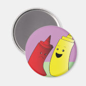 Ketchup en Mustard Magneet (Voorkant / Achterkant)