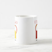 Ketchup et moutarde avec Coeur et Mots Mug (Centre)