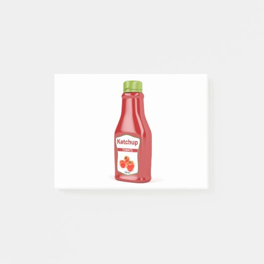 Ketchup-fles Post-it® Notes (Voorkant)