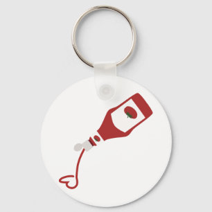 Ketchup Fles Sleutelhanger