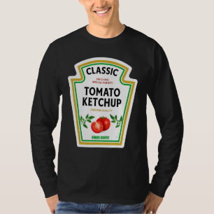 Ketchup Halloween 2024 Kostuum Matching Mosterd Co T-shirt