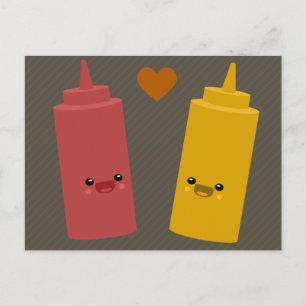 Ketchup & Mustard Friends Briefkaart