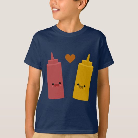 Ketchup & Mustard Friends T-shirt (Voorkant)