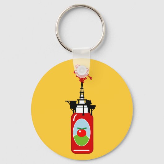Ketchup Oil Rig Sleutelhanger (Voorkant)