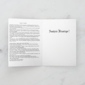 Ketel en Heks Feestdagen Kaart (Binnen)