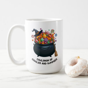 Ketel Van Gelach En Snoepjes Koffiemok