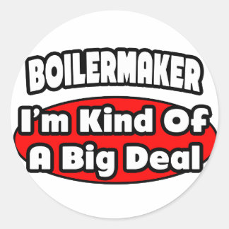 Ketelbouwer ... belangrijk onderdeel ronde sticker