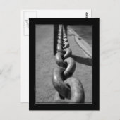 Keten in zwart-wit briefkaart (Voorkant / Achterkant)