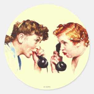 Keten van Gossip Ronde Sticker