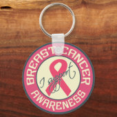Keten voor borstkanker sleutelhanger (Voorkant)