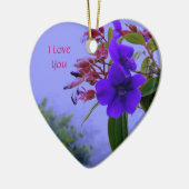 Ketmie bleue, je t'aime ornement (Gauche)