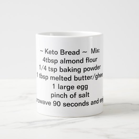 Keto Bread Recipe Coffee Mok (Voorkant)