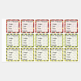 Keto Diet Beginner Recording Progress Stickers