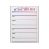 Keto Diet Meal Plan Notitieblok (Gedraaid)