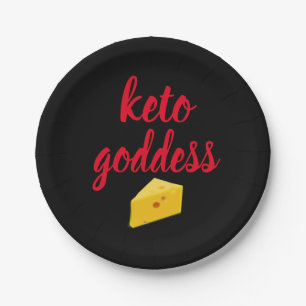 Keto Goddess Cheese Slice Papieren Bordje