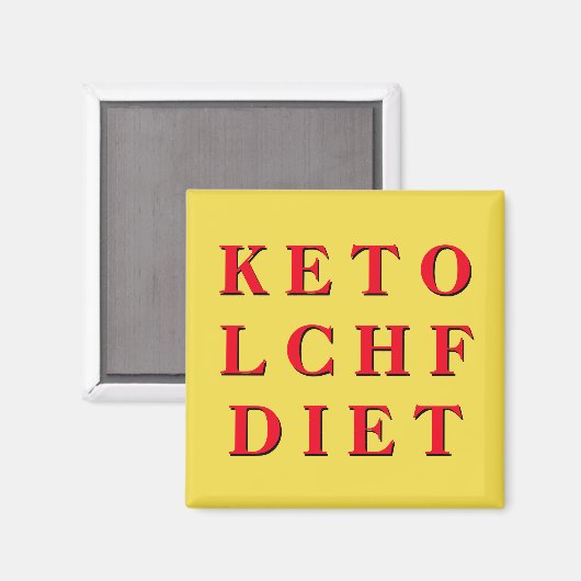 KETO LCHF DIET MAGNET (Recto/Verso)