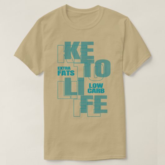 Keto Life Low Carb T-shirt (Design voorkant)