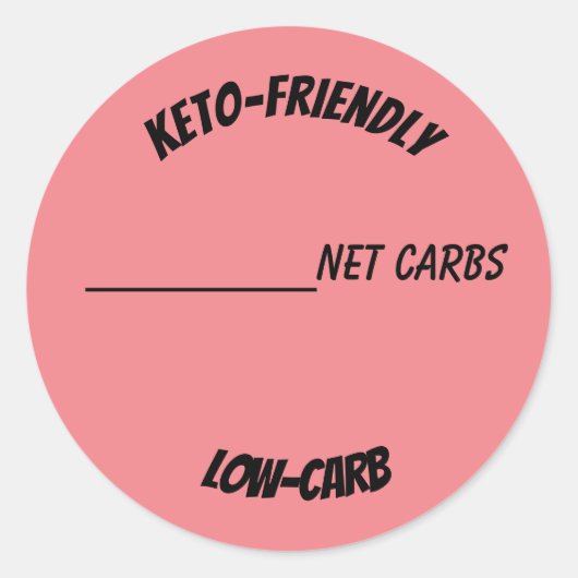 Keto Low Carb friendly étiquette maison boulangeri (Devant)