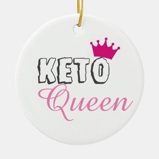 Keto Queen Keramisch Ornament (Voorkant)