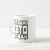 KETOGENE DIET: Proud Keto Freak! Ga naar Ketosis Koffiemok (Voorkant links)