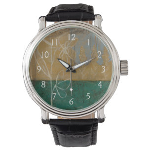 Ketsenschets met wilde bloemen en Planten Horloge