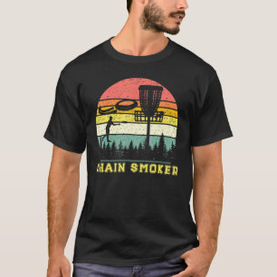 Ketsketting schijf Golfer Retro Frisbee Gol T-shirt