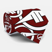 Kettering Dark Maroon Stropdas (Opgerold)