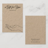 Ketting Bracelet Kraft Gift Display Holder Card Visitekaartje (Voorkant / Achterkant)