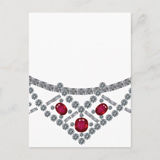 ketting Diamond Ruby uit 1950 Briefkaart (Voorkant)