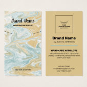 Ketting Display Kaart - Abstract strandontwerp (Voorkant /achterkant)