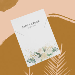 Ketting display Kaart · Elegante pastelbloem
