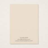 Ketting display Kaart · Elegante pastelbloem (Achterkant)