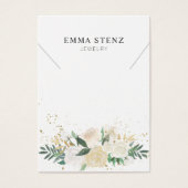 Ketting display Kaart · Elegante pastelbloem (Voorkant)