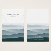 Ketting Display Kaart · Pastel Mountain Range (Voorkant /achterkant)