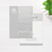 Ketting Glamour Silver Glitter Glam Visitekaartje (Bureau)