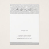 Ketting Glamour Silver Glitter Glam Visitekaartje (Achterkant)